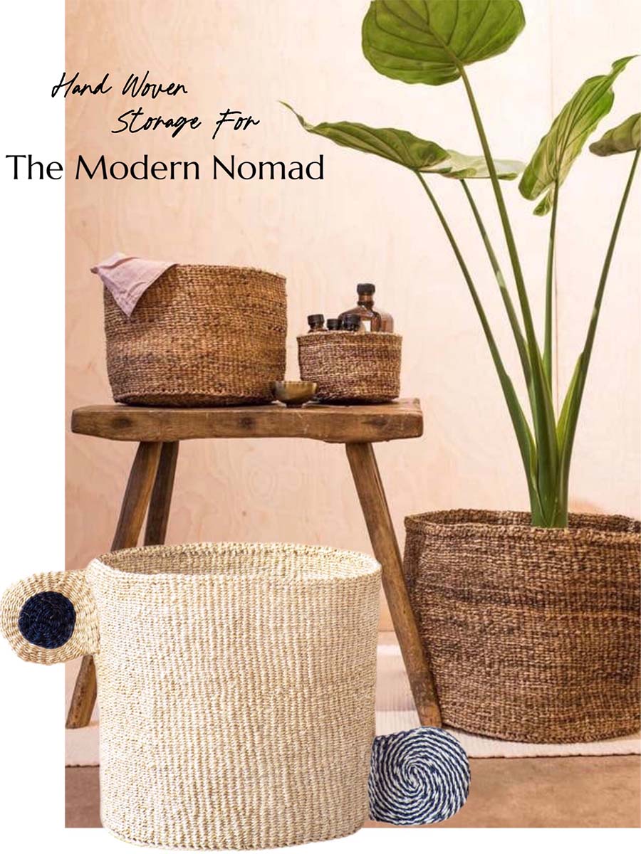 African Basket Storage for The Modern Nomad
