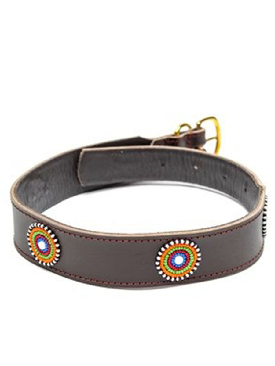 Maasai Paws Beaded Dog Collar