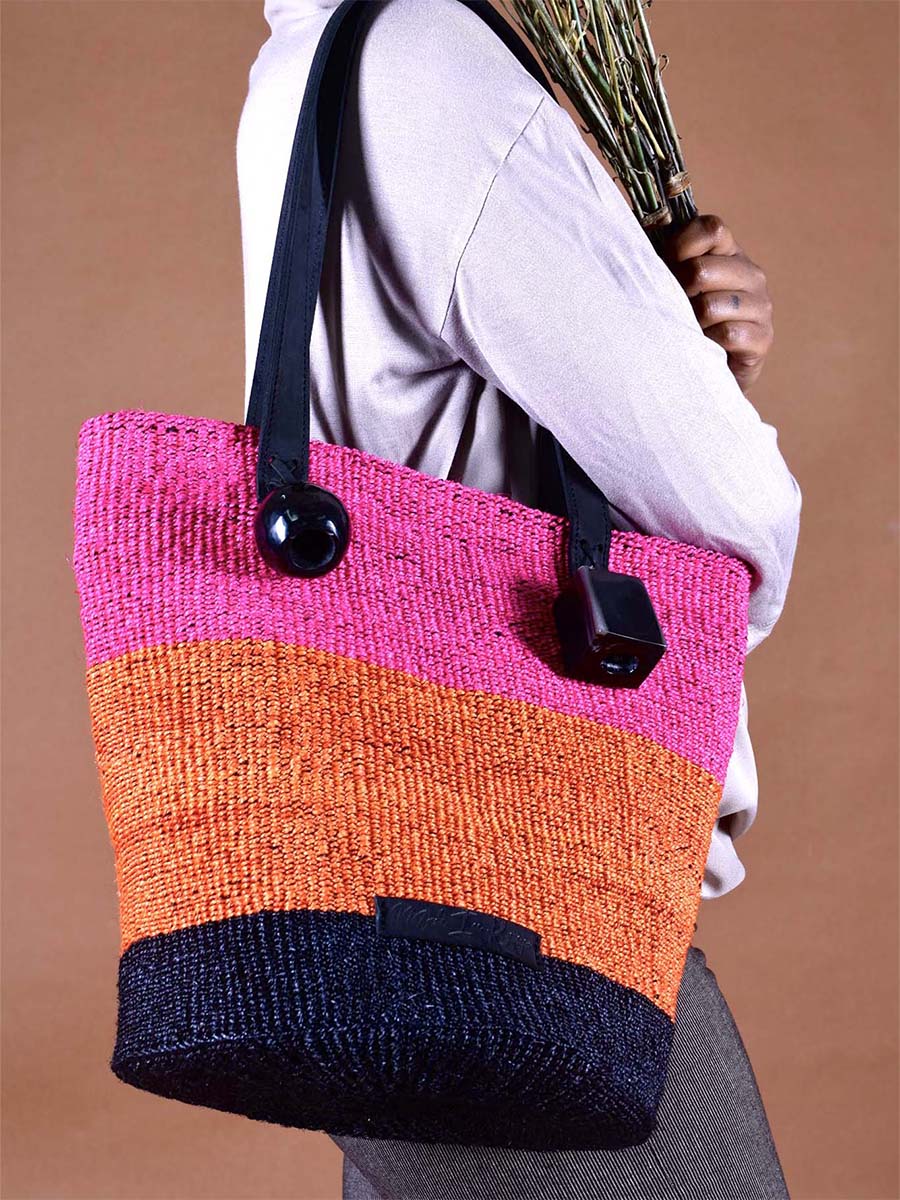 Livu Tote African Basket Bag
