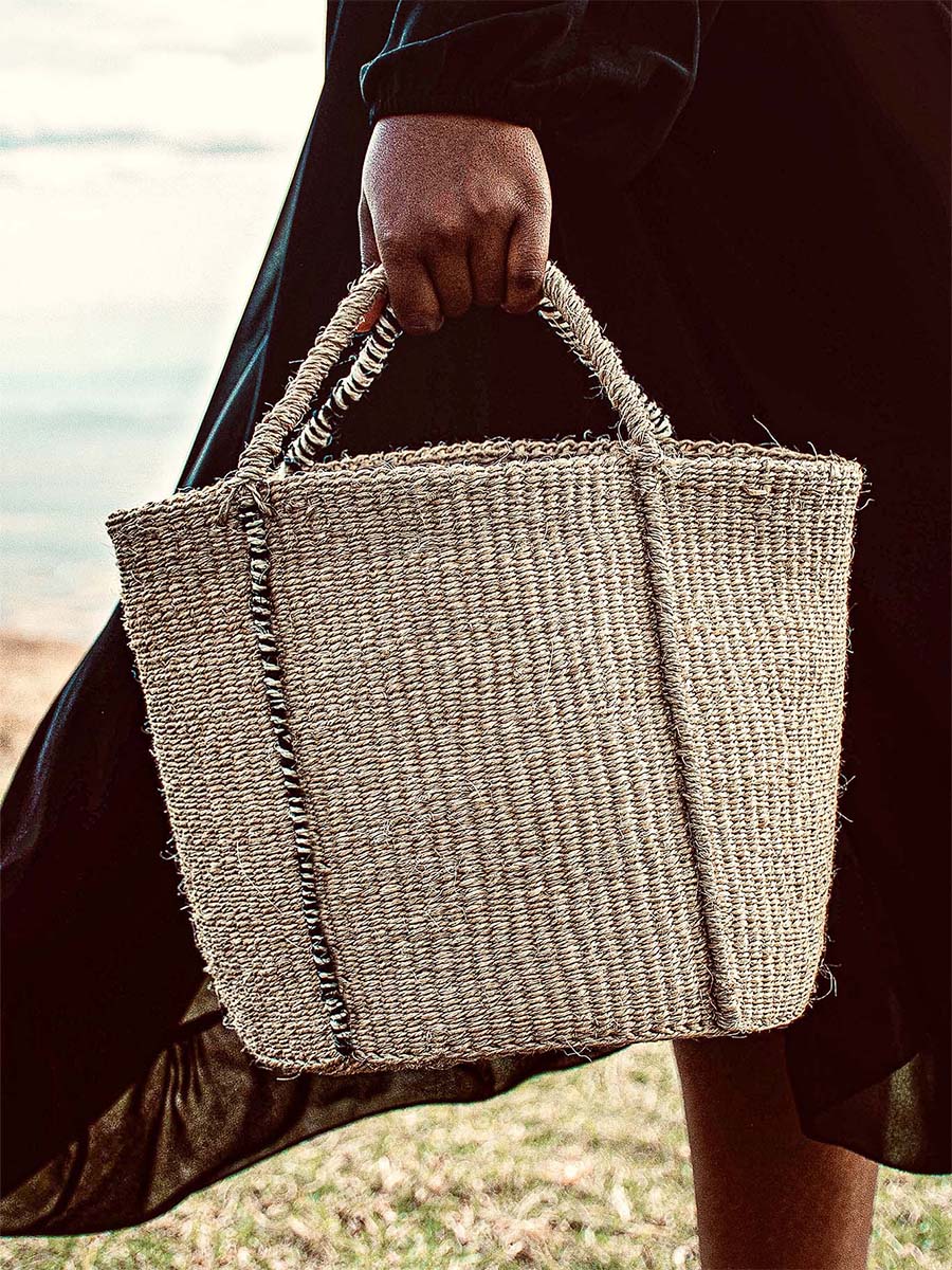 Natural and Monochrome Shopping Basket